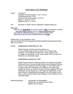 Information U10 S&uuml;dfinale - LAV Habbelrath