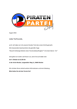 Hinweis auf n&auml;chsten Treff vom 2. Runden Tisch