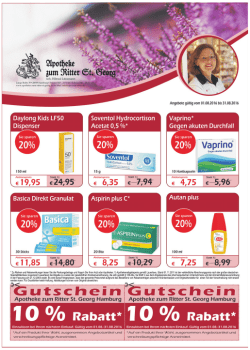 Zu den Angeboten - Apotheke zum Ritter St. Georg