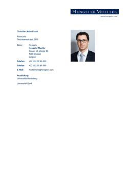 Christian Malte Frank Associate Rechtsanwalt seit 2016 Büro