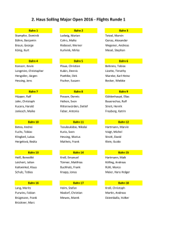 Flights - Disc Golf Dassel e.V.