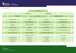 Organigramm der Fakult&auml;t - Hochschule Rhein-Waal