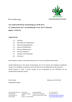 E inladung - Schachverband Sachsen