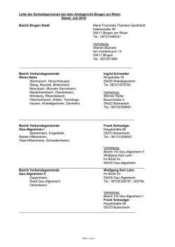 Liste der Schiedspersonen