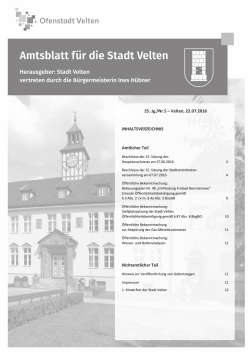 Amtsblatt Nr. 5