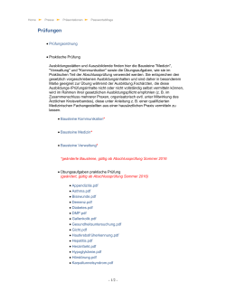 Pr&uuml;fungen - der Bayerischen Landes&auml;rztekammer