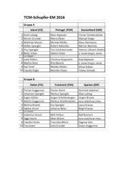 TCM-Schupfer-EM 2016 Spielplan