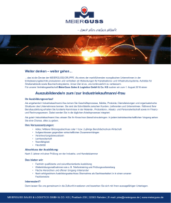 Auszubildende/n zum / zur Industriekaufmann/-frau