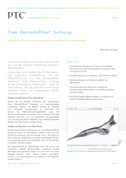 Creo™ Elements/Direct™ Surfacing