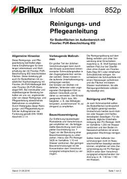 Reinigungs- und Pflegeanleitung PDF, 37 KB