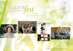 Folder "Kulturfest Traisental"  - Kultur