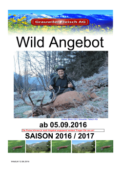 Wildangebot 2016/17 - Grauwiler