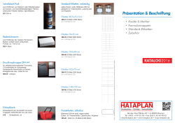 Prospekthalter &ndash; Beschriftung - HATAPLAN