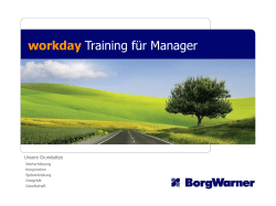 workday - BorgWarner