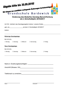 dieses Formular - Grundschule Bardowick