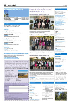 Juli 2016 - Kirchgemeinde L&uuml;tzelfl&uuml;h