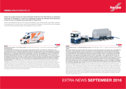 Herpa September eXtra 2016