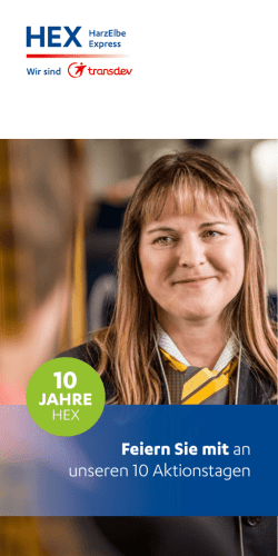 JAHRE Feiern Sie mit an unseren 10 Aktionstagen