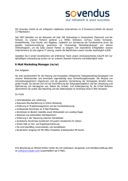 E-Mail Marketing Manager (m/w)