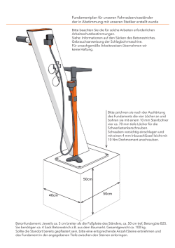 40cm 50cm 50cm Fundamentplan für unseren