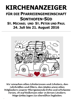 24.07. - 21.08.2016 - St. Michael Sonthofen