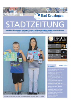 Amtsblatt der Stadt Bad Krozingen mit den Stadtteilen Biengen