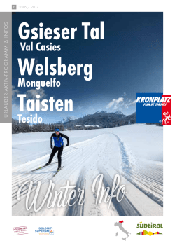 Gsieser Tal Taisten Welsberg
