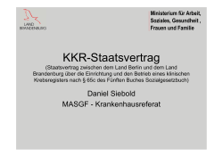 KKR-Staatsvertrag - Klinisches Krebsregister Brandenburg