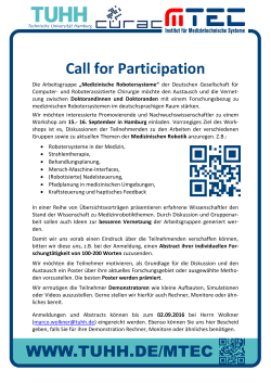 Call for Participation - mtec