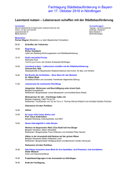 Programm - Bayerisches Staatsministerium des Innern, für Bau und