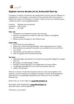 Digitaler Service Berater (m/w) Automobil-Start-Up