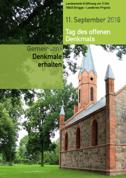 Tag des offenen Denkmals - Förderkreis Alte Kirchen Berlin