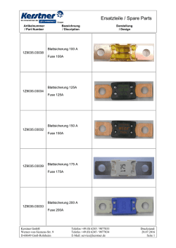 Ersatzteile / Spare Parts