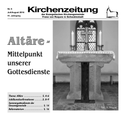 Kirchenzeitung Juli-August