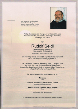 Rudolf Seidl - Bestattung Aicher