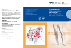 D-Arzt-Fortbildung UKSH Campus Lübeck Reha