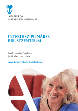 interdisziplin&auml;res brustzentrum