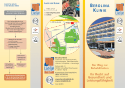 Der Weg zur Rehabilitation