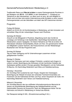 Info und Programm - Markt Weidenberg