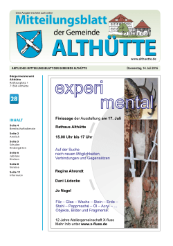 Mitteilungsblatt - Gemeinde Althütte