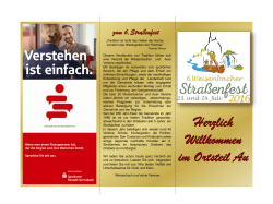 Flyer 1: Weisenbacher Straßenfest