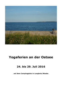 Yogaferien an der Ostsee