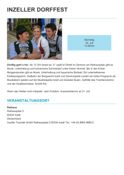 INZELLER DORFFEST