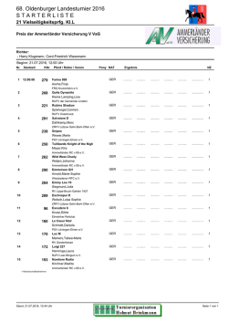 Starterliste - reitturniere