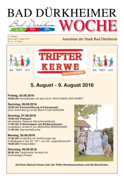 Amtsblatt 31. KW - 04.08.2016