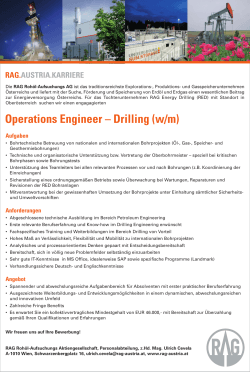 Operations Engineer – Drilling (w/m)