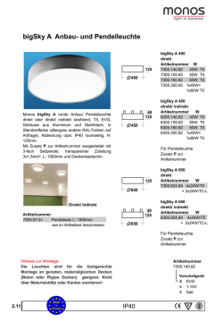 Page 1 2.11 bigSky A Anbau- und Pendelleuchte 125 + Z450 + 40