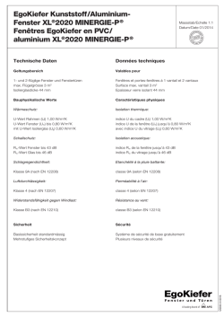 EgoKiefer Kunststoff/Aluminium- Fenster XL &reg;2020 MINERGIE