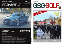 GSG Golf - Ausgabe 01.2016 - Golf Senioren Gesellschaft