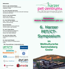 6. Harzer PET/CT-Symposium